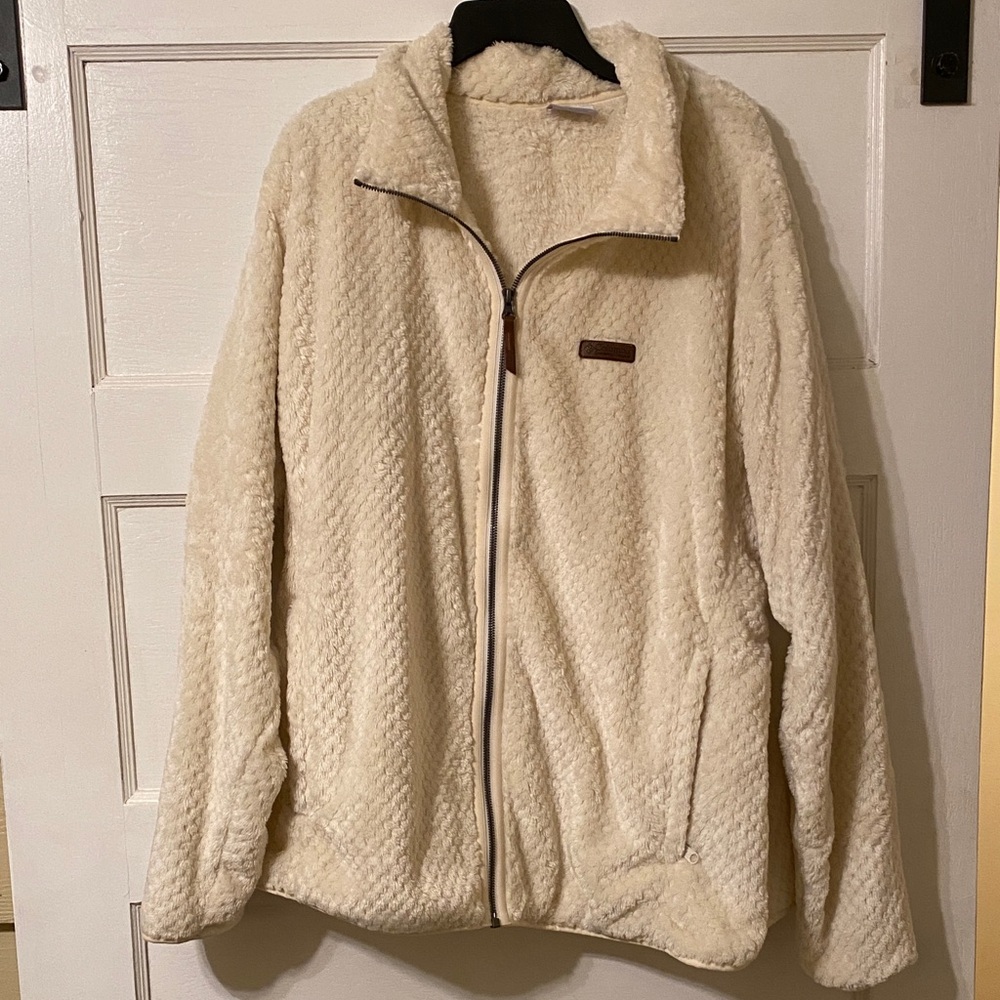 Columbia Cream Fleece Jacket